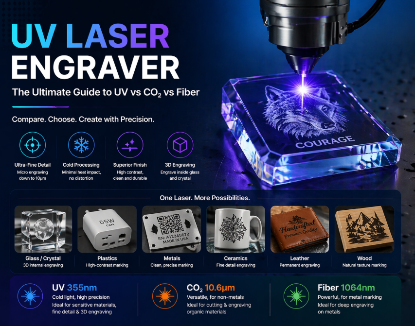 Comparison Chart of UV Laser vs CO2 and Fiber