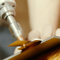 Laser cutting 0.8 mm thick metal