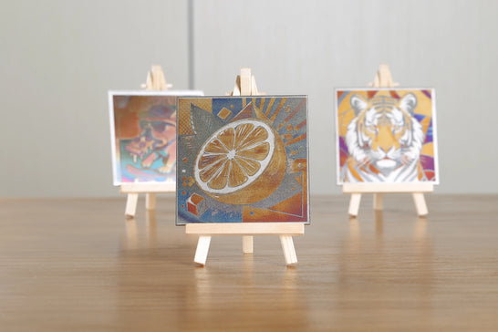 Products with color laser engraving