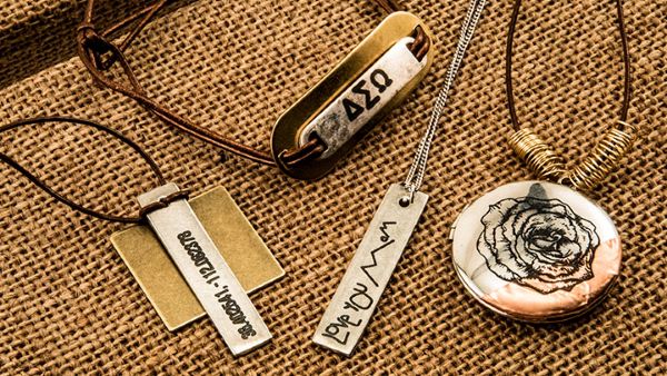 laser engraved jewelry samples
