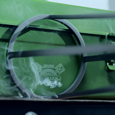 MOPA laser engraved patterns