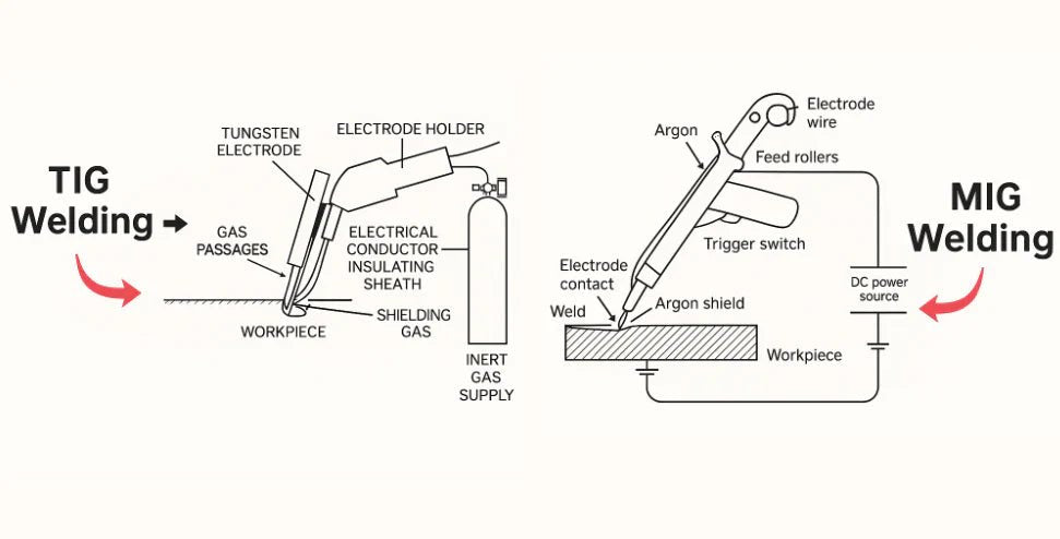 MIG vs. TIG Welding: Process Comparison - XLaserlab