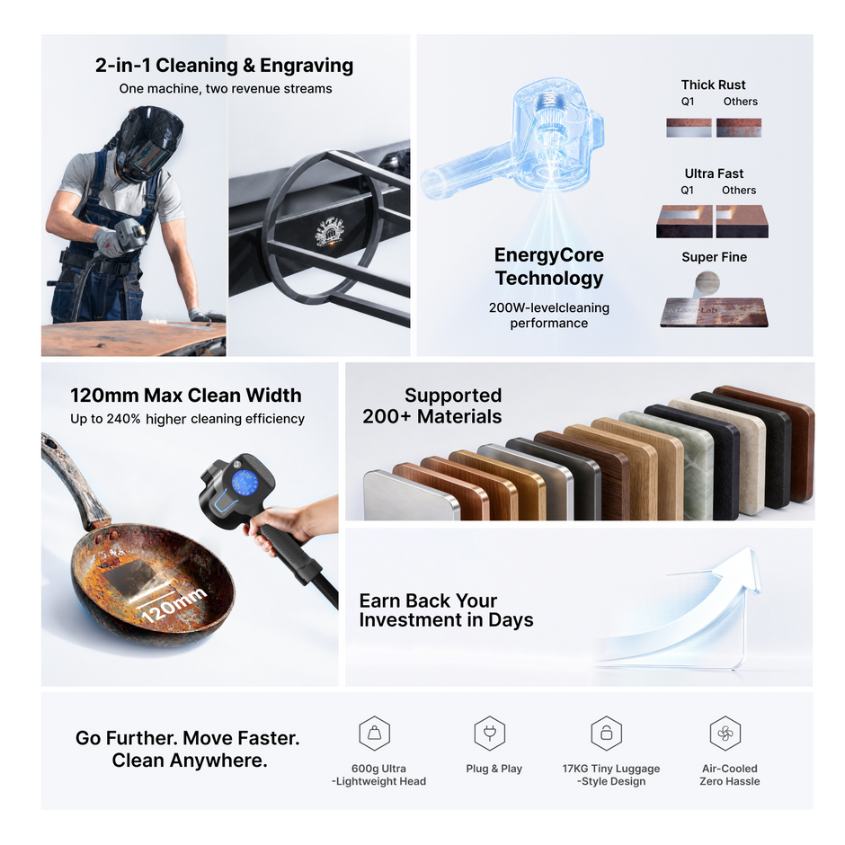 Xlaserlab Q1 Laser Cleaner & Engraver