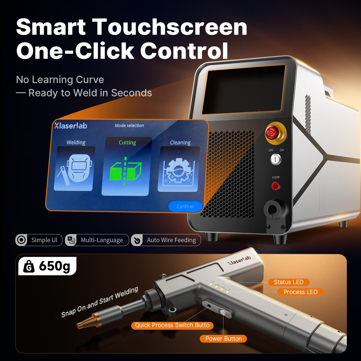 Xlaserlab X1 Pro Laser Welder, Cleaner & Cutter