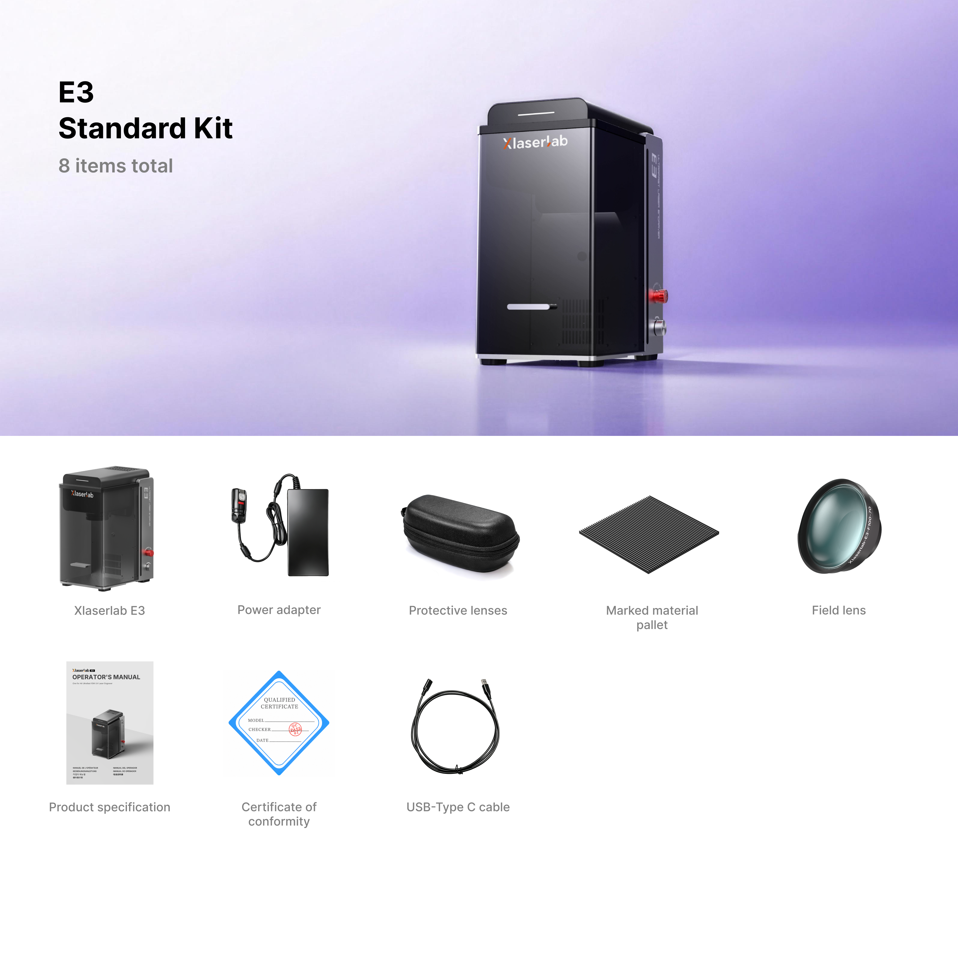 Grabadora Láser UV XLaserlab E3 de 10W
