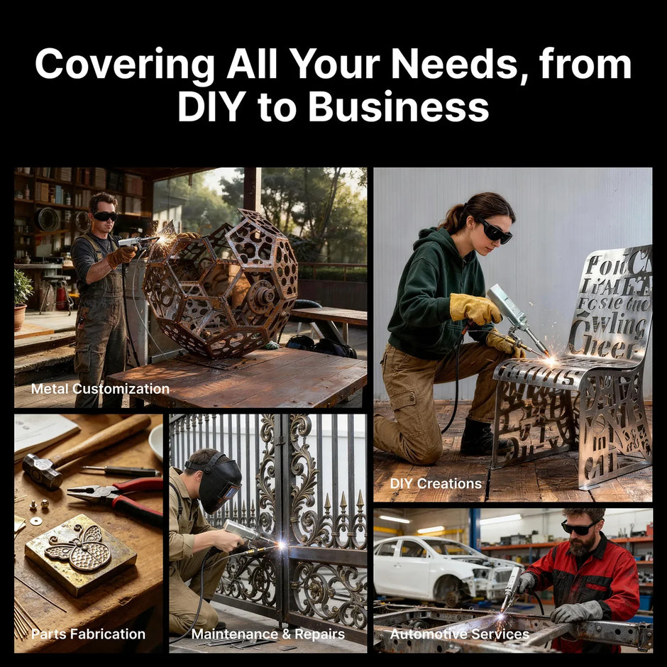 Laser welding for DIY, business, metal customization, repairs, and automotive services
