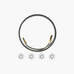 Laser welding machine cable with gold connectors and four U-size nozzles for precision metal work