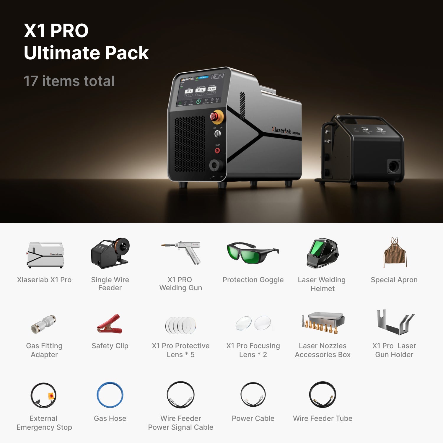 Xlaserlab X1 Pro | 3-in-1 Laser Welder, Cleaner & Cutter