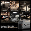 Portable laser welder for family garage, auto repair, woodworking, signage, and metal workshops