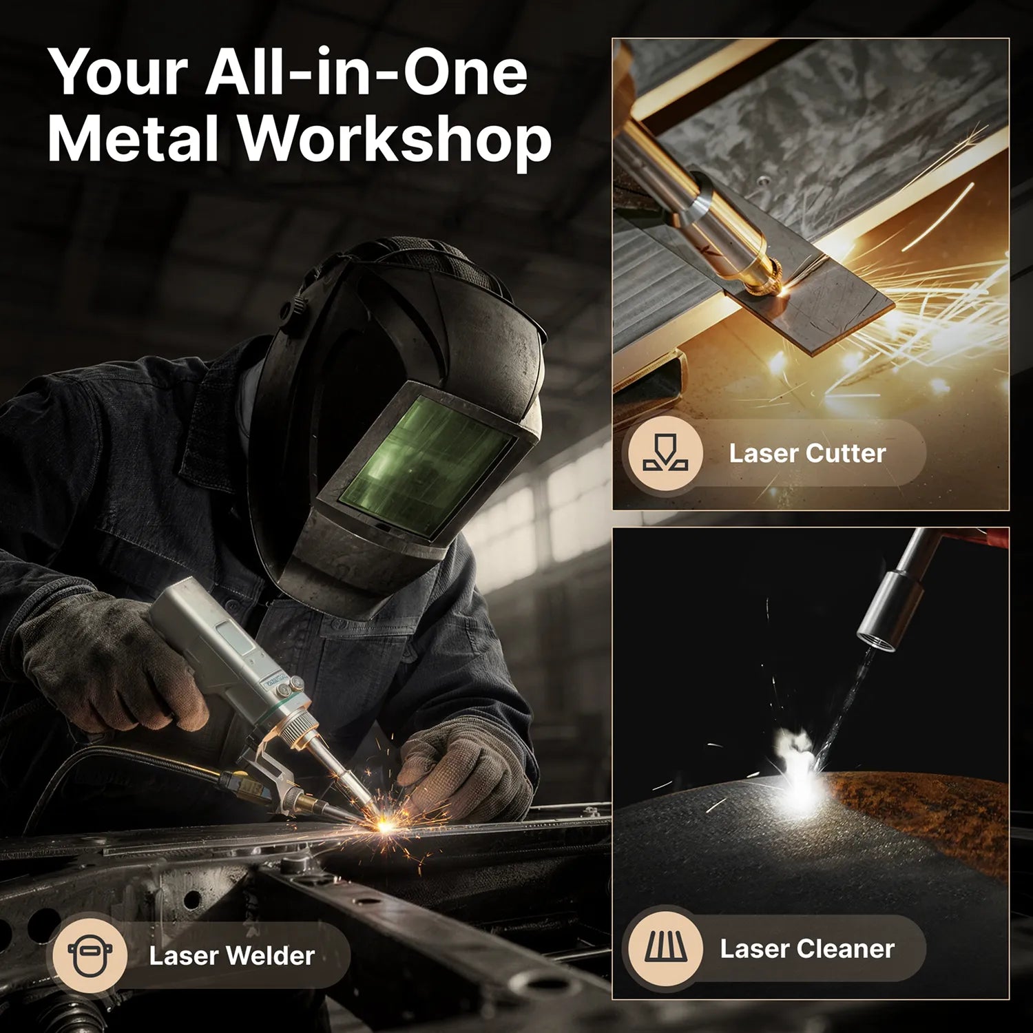 Xlaserlab X1 Pro | 3-in-1 Laser Welder, Cleaner & Cutter