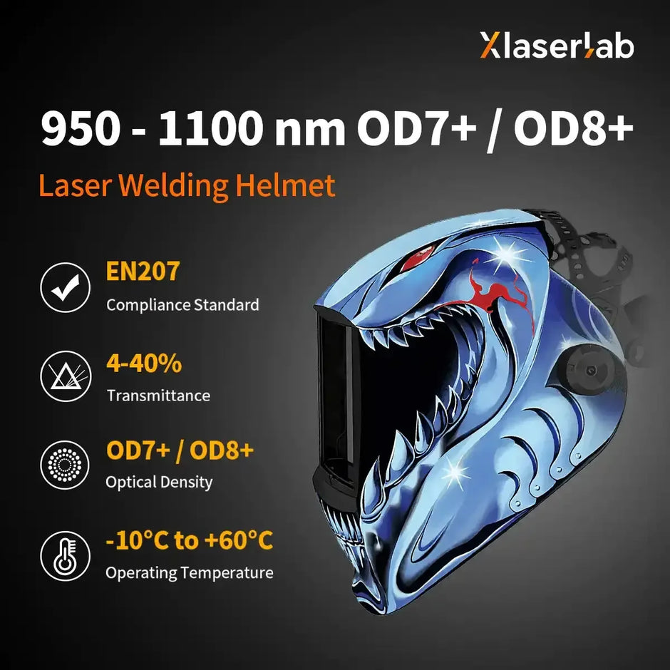 Laser Welding Helmet 950 - 1100nm OD8 - XLaserlab