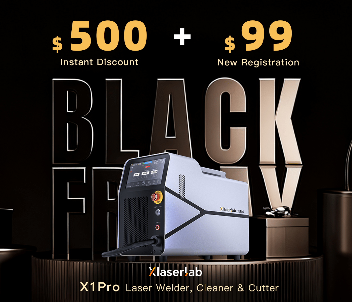 Xlaserlab X1 Pro Laser Welder, Cleaner & Cutter - XLaserlab