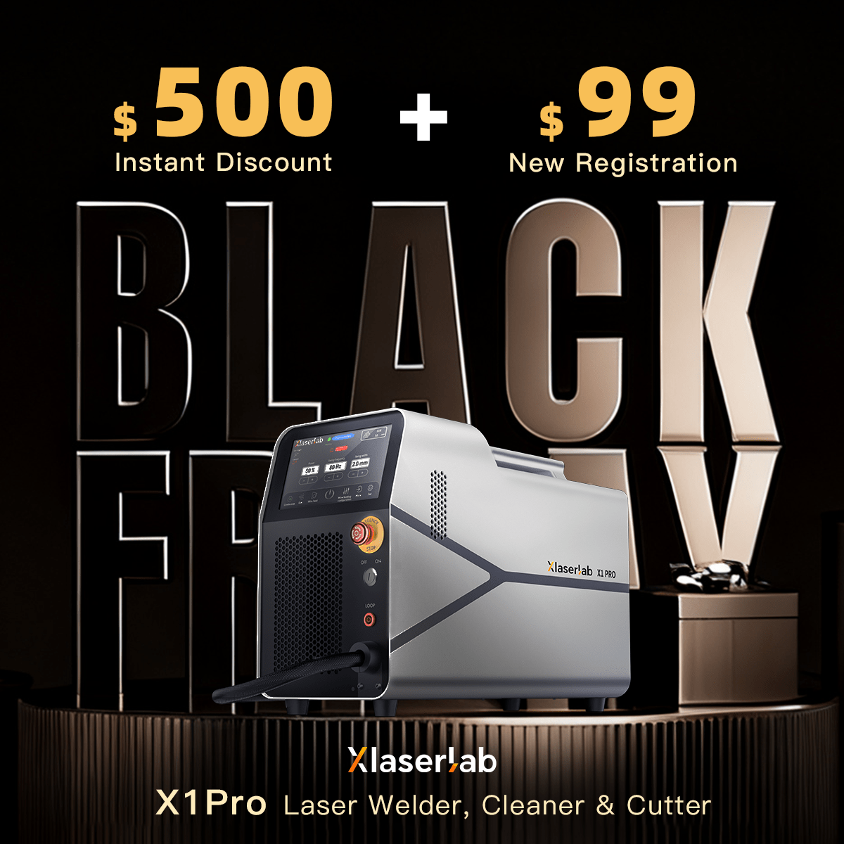 Xlaserlab X1 Pro Laser Welder, Cleaner & Cutter - XLaserlab